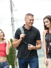 Rebecca Volpetti, Viktoria J - SURPRISE HIKING THREESOME
