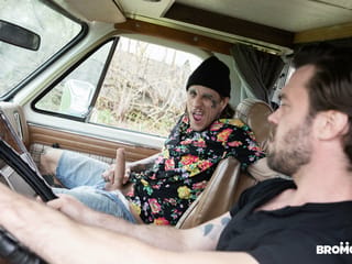 Gay hitchhiker fucking motorhome owner - Bo Sinn and James Fox