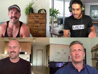 Homens gays assistindo pornô via webcam - Luke Adams e Diego Sans