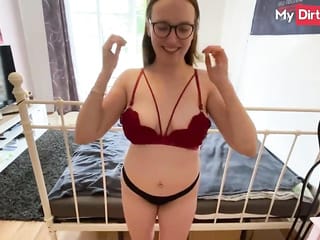 MyDirtyHobby - Сексуальная рыжая Leni_lizz впервые получает добыча до оргазма от соседства - бесплатное порно видео