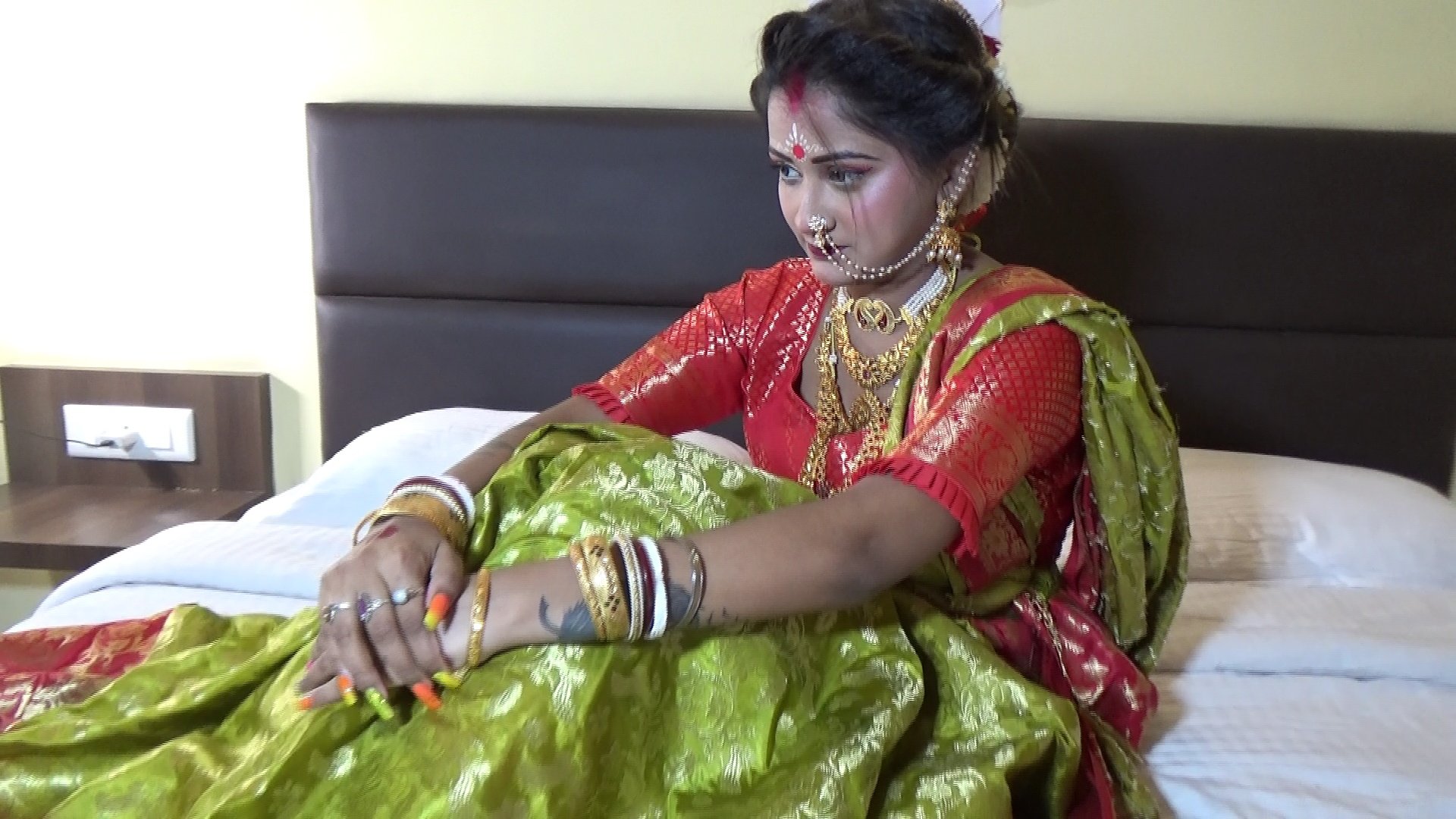 Newly Married Indian Girl Sudipa Hardcore Honeymoon First night sex and creampie image