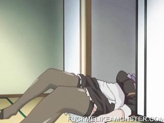 Anime Maid se masturba a los pensamientos de su jefe