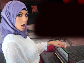 Virgin Arab teen stepsister tries to fit in the American culture
