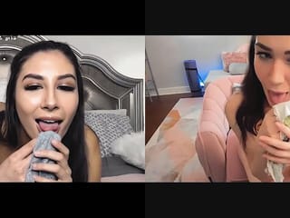 Gianna Dior trägt dazu bei, Virgin Lesbian Freund Evelyn Claire