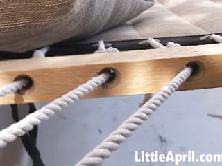 Little April licked out by tasty petite brunette
