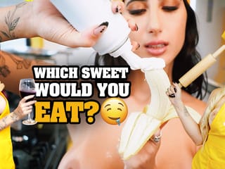 ¡Lesbianas calientes con delantales y bragas cocinando solo para ti!