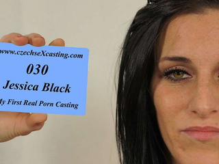 Jessica al suo primo casting porno