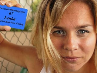 Lenka en su primer casting porno