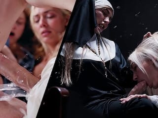 Ojalá ella tuviera un pene - Chicas FUTA calientes chupando y follando a sus novias con enormes penes
