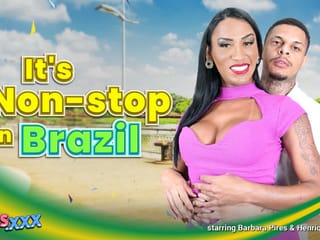 TGIRLS XXX - Barbara Pires megdugva és megdugott jelenet
