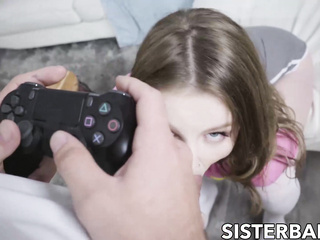 Stepsister Eliza Eves finally meets her new stepbro and ends up fucking him