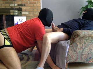 Kicked Back For A Blowjob