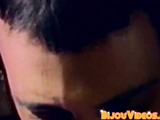 Lean mustached dude Anthony Lee receives oral and anal hammering
