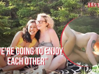 Ersties - Hanna & Jin Take Things Outdoors For a Hot Lesbian Sex Session