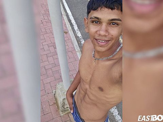Super cute latino boy with abs and big dick