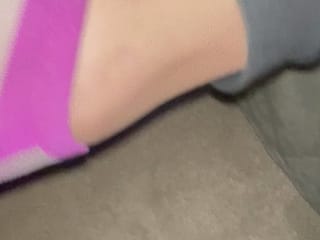 Footjob before bed