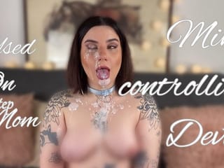 Dispositivo de Controle Mental Transforma a Mãe Postiça em uma Sucção Ahegao