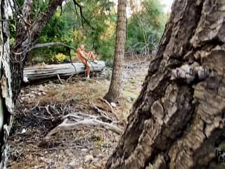 MOFOS Kinky Molly Pills masturbates and gets banged outdoors