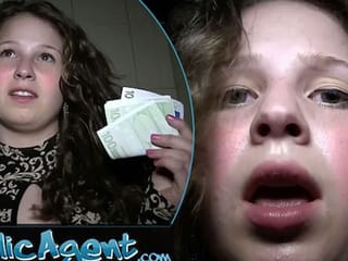Erster Creampie des Public Agents für fruchtbare 18-Jährige