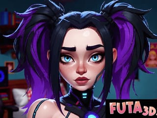 Big Tit Goth Robot Deepthroats Then Rides Hard