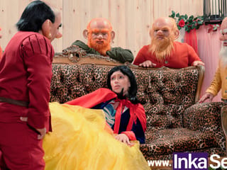 Snow White gets lost in the forest and gets fucked by the seven dwarfs