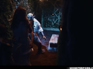 Girl Lost in the Woods - Redhead Fucked by Goblins In Hardcore Futa Threesome
