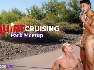 Vincent Grey and Grayson Cole's Exciting Park Meet-Up Leads to Squirt Fun