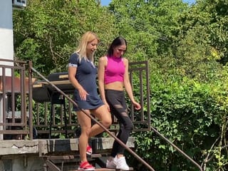 Princess Nikki Delivers Cruel Trampling to Her Sub in an Outdoor Session