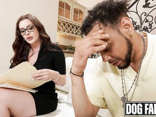 DOGFART - Stacked Hottie Tax Collector Gets Opened Up - Lindsay Lee Double Penet