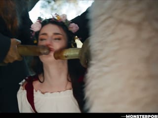 Maddie Wren Monster Fucked - Real Life Hentai Threesome