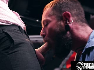 FISTING INFERNO - Logan Loads Drops Down In The Garage Then Gets Bred And Fisted
