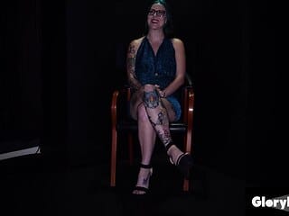 GloryholeSecrets - Goth Nikki Zee Fills Her Mouth With Cum In A Hardcore Blowban