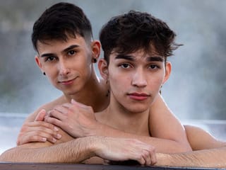 Nextdoor Studios Kai Locks e Dylan Matthews na cena de sexo gay