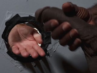 PRIDE STUDIOS BBC drills through glory hole - Bennett Anthony, Aaron Trainer