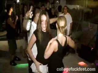 College Whore Doggystyled a Frat Party
