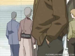 Dominated anime teen ass banged